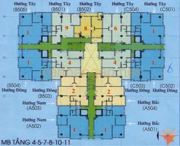 Sơ đồ mặt bằng PN Techcons | Cập nhật tháng 08/2024